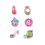 Shopkins Shopkins Earrings (Girls Silver) 1