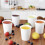 Vasos de papel desechables blancos de 8 oz, libres de BPA. 4