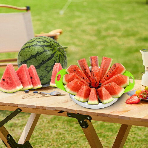Extra großer Wassermelonenschneider – Edelstahl mit ABS 2
