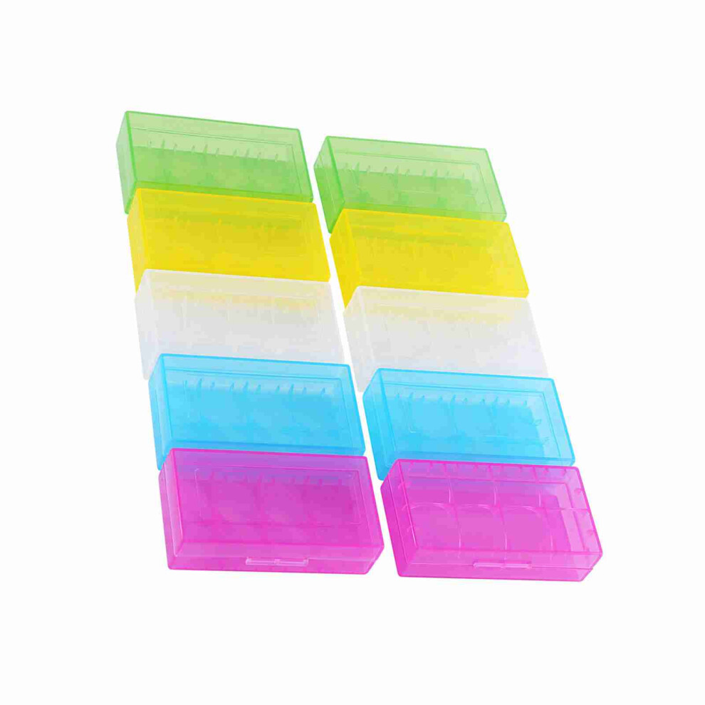 10Pk Clear Battery Holders 18650 18350 7790334986851