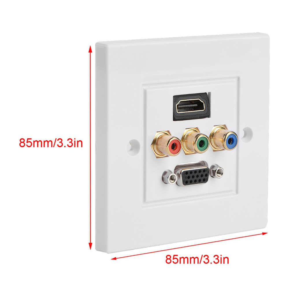 Integrated Panel Hdmi Vga 3Rca White 7790334986912