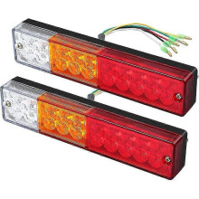 x LED-Rückleuchten mit 40 LEDs, Rückfahr-, Brems- und Blinklichter, 12V/24V-Rückleuchten für Anhänger, LKW, Wohnwagen und Boote