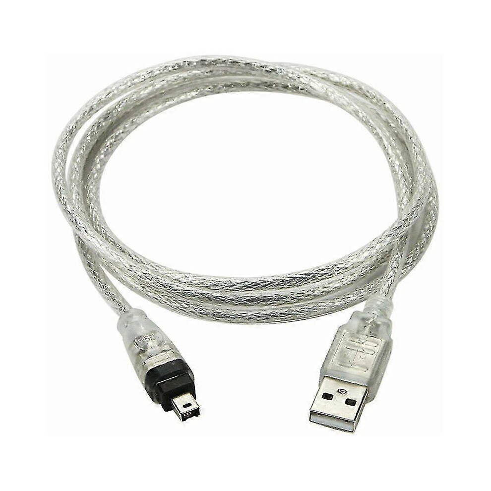 Usb Male To Firewire Ieee 1394 4 Pin Male Ilink Adapter Cable For Sony Dcr-Trv75e Dv Camera 6485316018811
