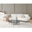 Beliani Sofa 3 Seater KANSSELI Boucle White 2