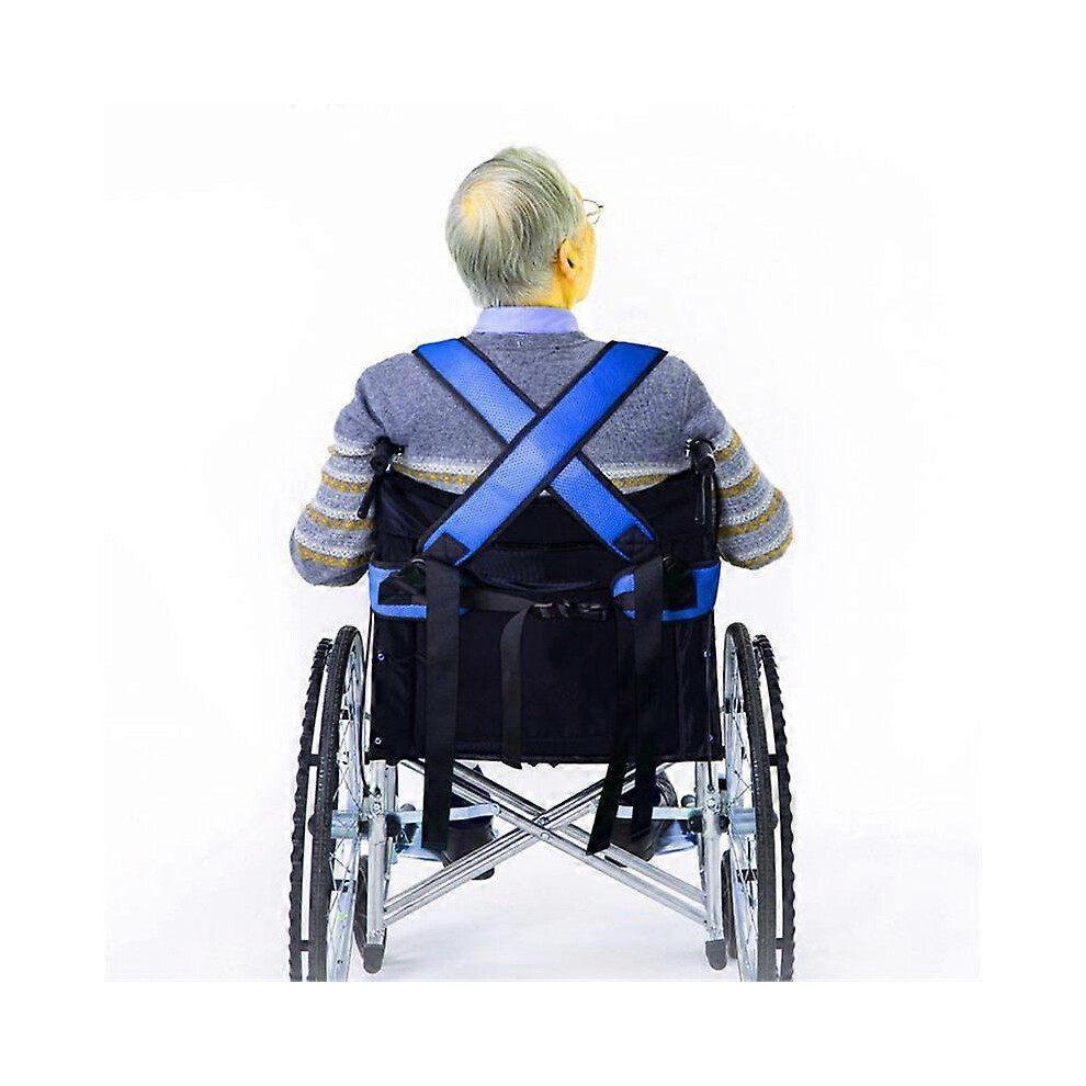 Wheelchair Safety Belt Torso Support Vest, Adjustable Full Body Restraint Belt to Prevent Tilting and Falling