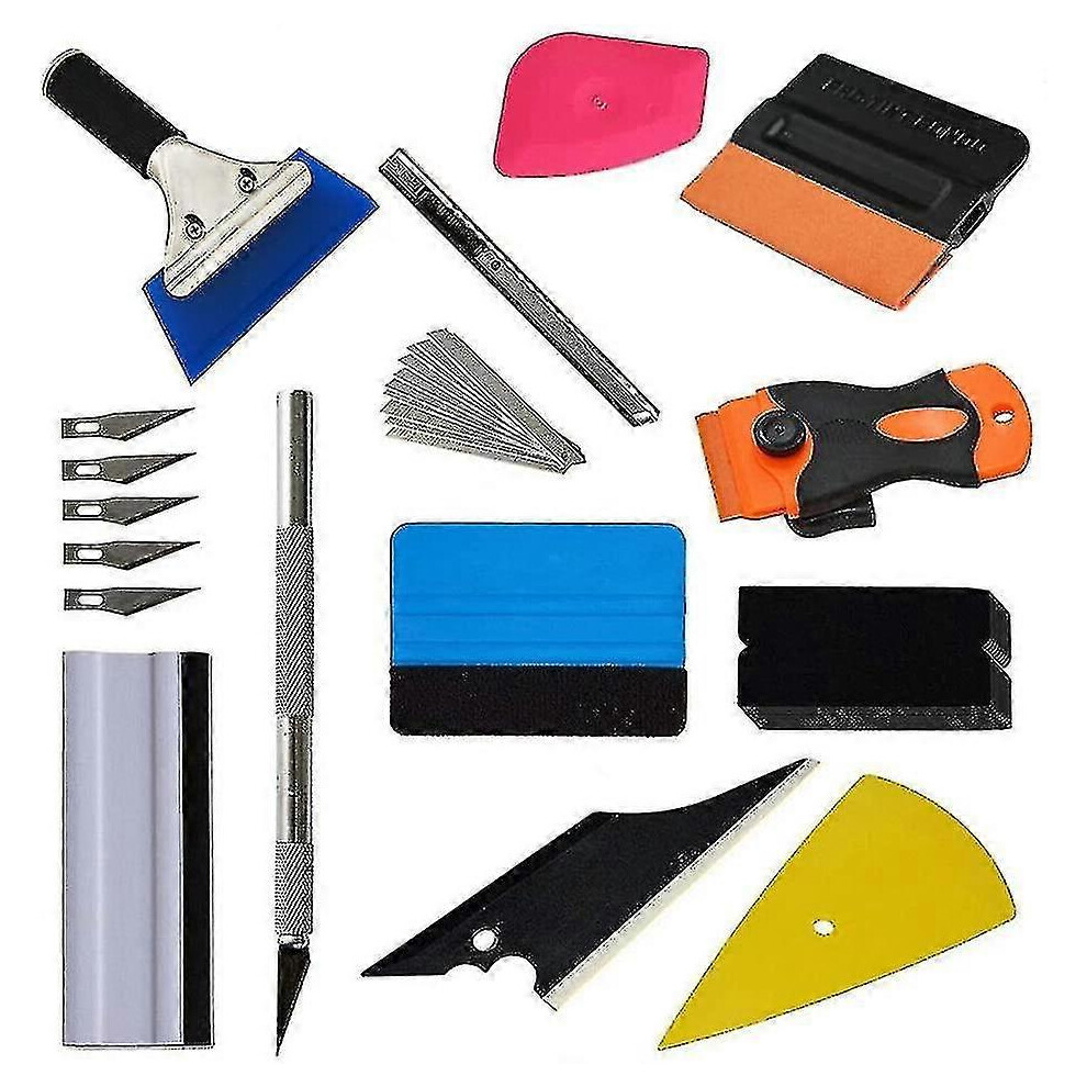 12 Pcs Auto Vinyl Wrap Tool Kit For Car Window Tint Film Application Squeegee Applicator Tools 6485316014523