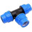 Tee Water Pipe Connection Female Thread Plastic Pipe Fitting Black Blue 1 Piece Durable Connector 1