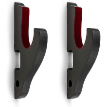 Sword Wall Mount 2 Set, Padded Adjustable Katana Holder Display Hanger for Sword, 1 Tier, Black