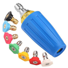 Kit idropulitrice con ugello turbo da 4000 PSI e 7 punte, attacco rapido da 1/4 di pollice per la pulizia dell'auto.