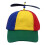 Colorful Rainbow Rotating Propeller Baseball Cap For Kids-2pics 6