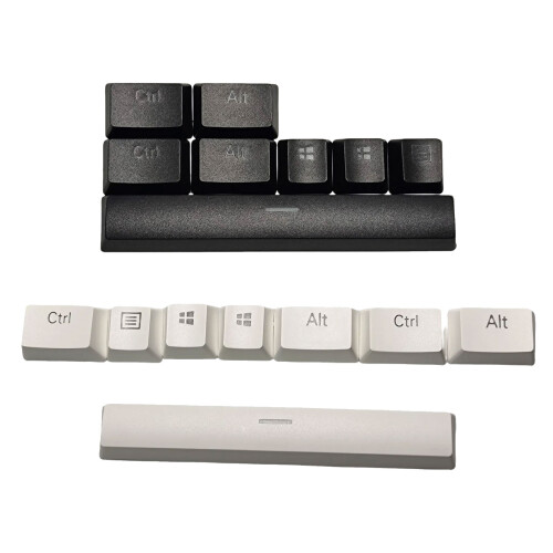 ABS Backlit 6.0U Spacebar Keycap Mechanical Keyboard-Black 2