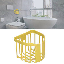 Yellow NoPunch Bathroom Toilet Shelf