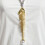 Collier unisexe en os de poisson, breloque dorée, cravate de cou 7
