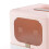 Enclosed Cat Litter Box PP Foldable Pink 8