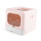 Enclosed Cat Litter Box PP Foldable Pink 11