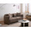 Beliani Sofa 3 Seater EKENES Fabric Brown 2