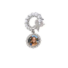Double Design Brooch Featuring 12 Traditional-silver disc
