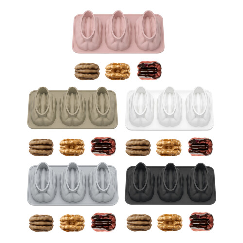 Plateau de cuisson en Silicone, moules à gâteaux à 3-Noir 1