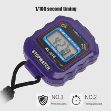 Stoppuhr 2 Zeilen LCD Anzeige Sport Timer Blau