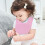 Practical Baby Bib Snap Fastener Cotton Pure 15