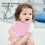 Practical Baby Bib Snap Fastener Cotton Pure 17
