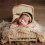 Infant Yarn Wrap and Pillow Photography Set 9