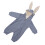 Newborn Blue Jumpsuit Zip Closure Flap Ear 10