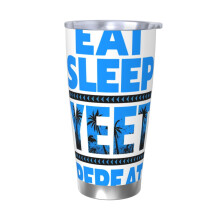 Copo térmico de viagem de aço inoxidável de 20 oz com tampa