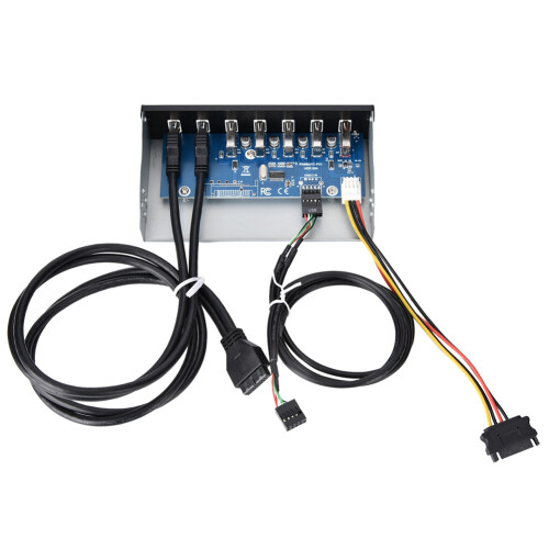 7 Port USB3.0 5.25in Optical Drive Front Panel