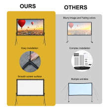 Dual Bracket Outdoor Foldable Screen 16:9