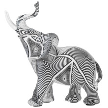 Adorno de elefante de resina, decoración animal, 1 pieza