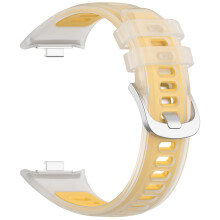 Silicone Band for 10/9/8 Replacement Wrist-Transparent yellow