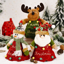 Vianočné vrece Santa Claus snehuliak los dizajn 1 kus