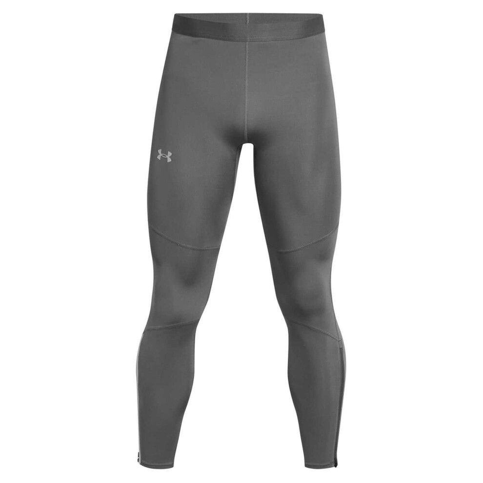 Under Armour (S R, ) Mens Launch Reflective Detail Running Leggings Grey