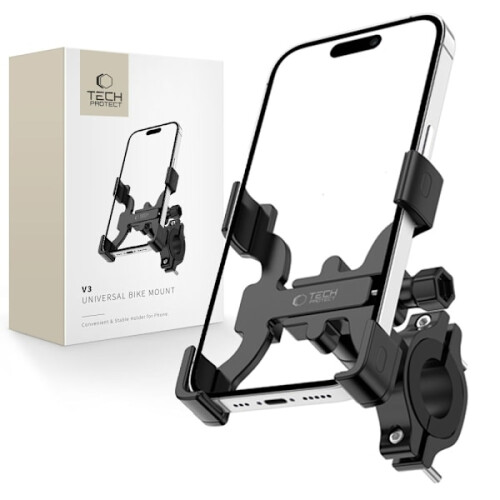 Suporte para celular Tech-Protect para bicicleta V3 Universal Preto 1