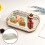 Bandeja rectangular con espejo, bandeja de servir, bandeja para tocador, tocador dorado 7