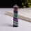 Quartz fluorite healing wand purple green hexagonal 1