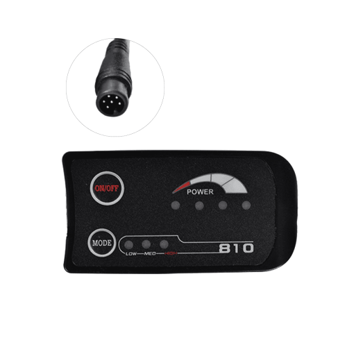 LED-meterdisplay voor e-bike, 6-pins S810, 36V UART