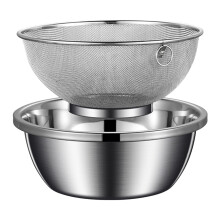 Stainless Steel Microporous Colander Set 2PC