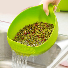 Round Kitchen Basket for Dishwashing and Fruit Draining