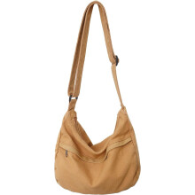 Canvas-Hobo-Tasche mit Reißverschluss, 12,6 x 4,72 x 11,02 Zoll