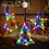 Christmas Window Lights LED Tree Bell Star 3 Pcs 1