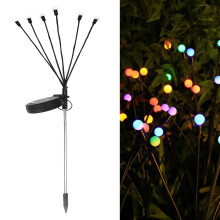 Lucine solari Firefly con 6 LED, 75 cm, colorate, IP65