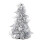 Mini Christmas Tree Decoration Silver 27cm 1