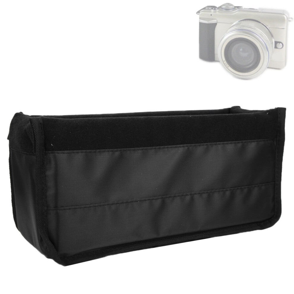 Padded Dslr Camera Insert Bag Waterproof Black 7790334039311