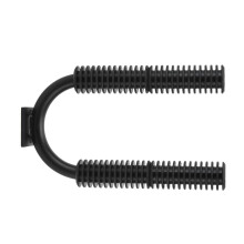 Soporte de pared para remo de kayak, 20 kg, 10.0 in negro