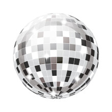 Assiettes en carton à boule disco, 18 cm, paquet de 20