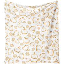 Thanksgiving-teppe i flanellfleece, 60 x 50 tommer