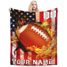 Couverture de football pour enfants en polaire douce 101,6 cm x 127,7 cm