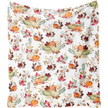 Thanksgiving-teppe i flanellfleece, 150 x 130 cm